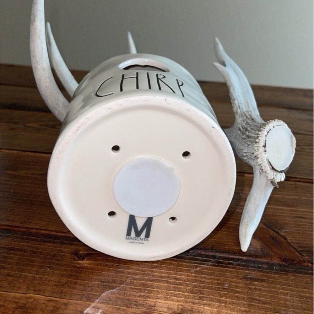 Rae Dunn OG VHTF Rare m stamped chirp birdhouse